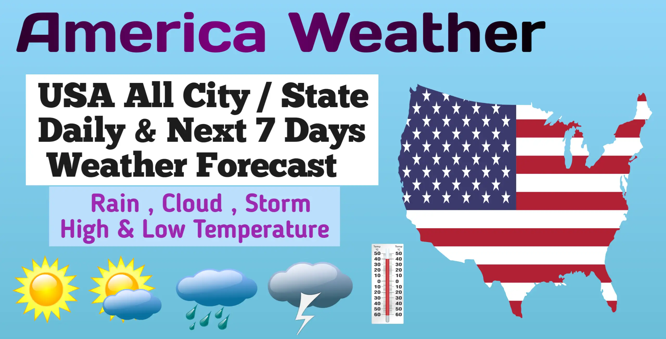 America weather forecast, United States weather today, USA weather forecast today